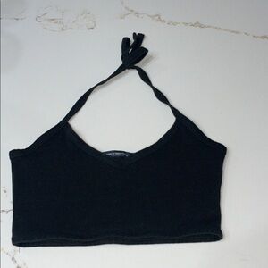 Brandy Melville Black Women's Crop Top | OS